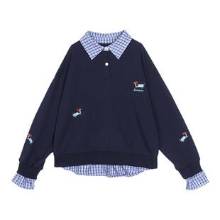 NORNOR陈大猪童装女童卫衣2026春装新款韩版休闲百搭儿童宽松上衣