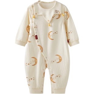 [占星师]aqpa爱帕婴儿连体衣莫代尔棉春新款宝宝衣服哈衣睡衣洋气