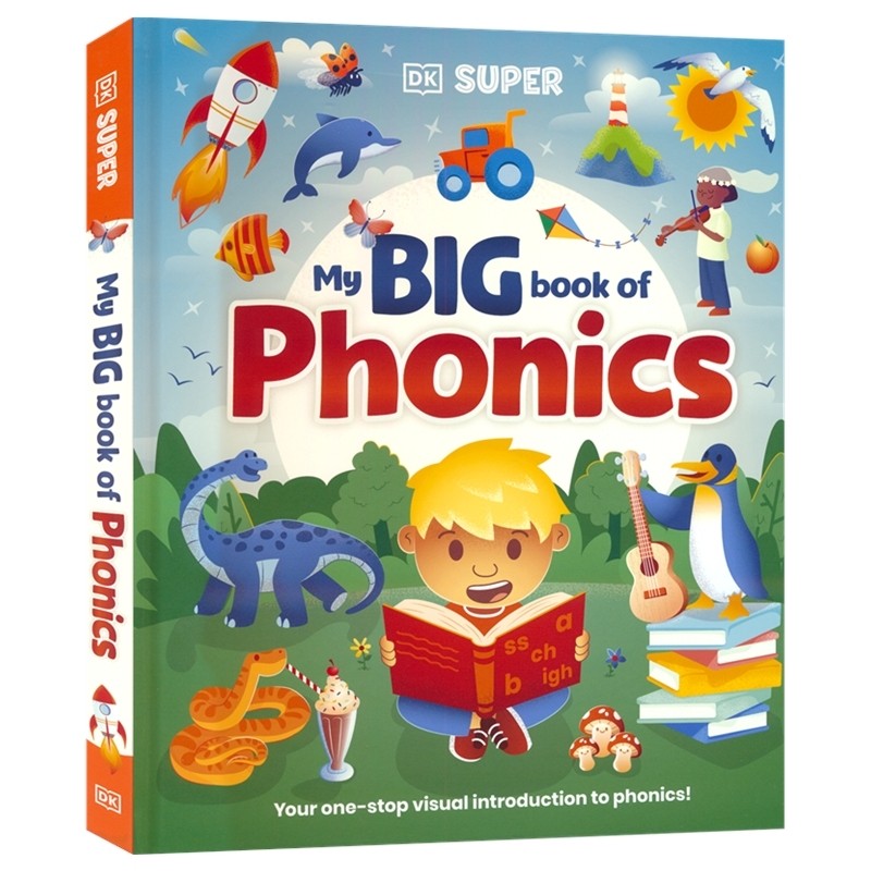 DK Super Phonics My Big Book of Phonics 我的自然拼读启蒙大书 音素字母发音拼读 趣味英语教辅 精装 英文原版进口儿童图书