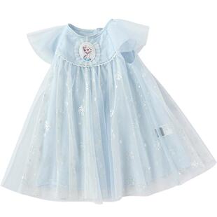 【迪士尼IP】巴拉巴拉宝宝连衣裙儿童爱莎公主裙女童2026夏装新款