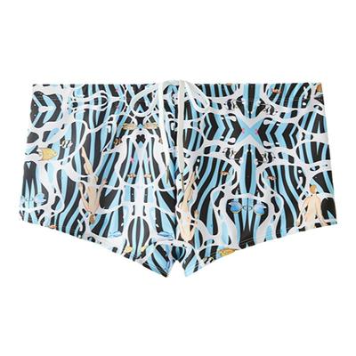 UPRO尤璞男士平角泳裤男士泳裤男青年中腰性感印花四角短裤返场