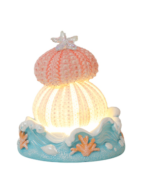 海胆贝壳DIY发光夜灯材料包