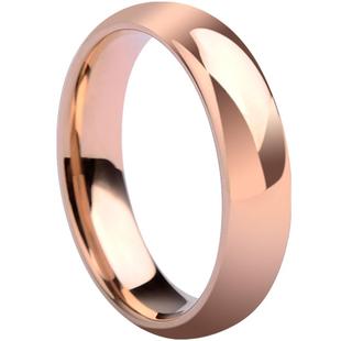 男士戒指情侣对戒玫瑰金结婚戒钨金18k金色钨钢素圈指环女尾戒潮