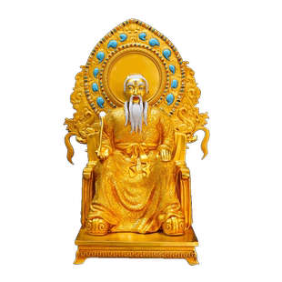 欧斯特全鎏金《九仙公》精工铜雕室内家用《9仙公》铜摆件