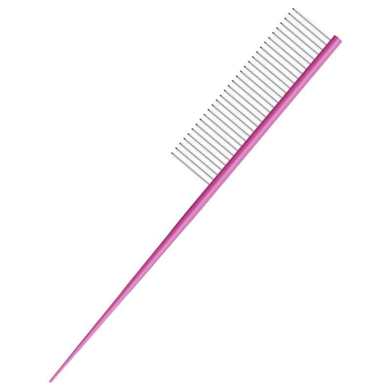 MADAN 美登狗梳子布偶猫用品贝壳梳宠物专用面梳扎辫子分界尖尾梳