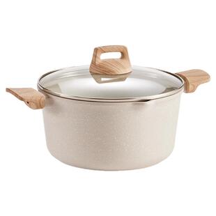 苏泊尔麦饭石家用汤锅不粘锅煎煮一体双耳泡面锅电磁炉燃气灶通用