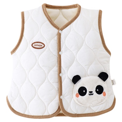 婧麒婴儿马甲春秋冬宝宝加绒背心