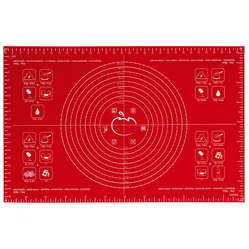 法国mastrad硅胶揉面垫烘焙垫家用食品级擀面垫加厚和面板擀面杖