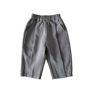 男宝宝裤子2026春季新品小月龄男童春装长裤小西裤婴幼儿休闲裤潮