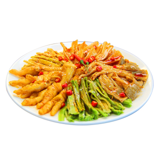 酸辣脆卤大杂烩5斤商用装解馋即食含无骨鸡爪贡菜5种食材酒店餐饮