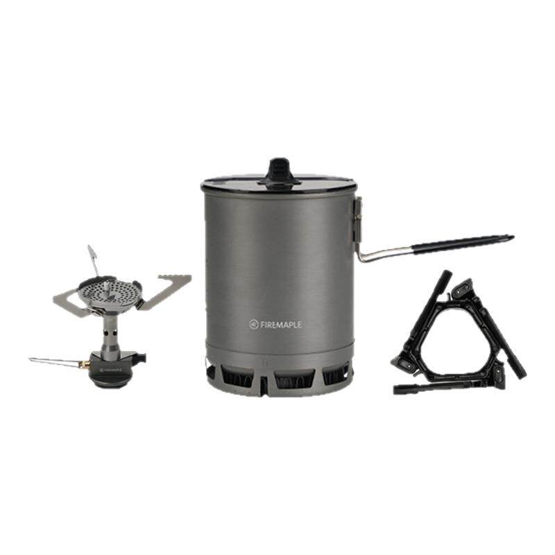 轻山系列户外露营便携炉具锅具装备自驾煮饭神器徒步野营炊具套装