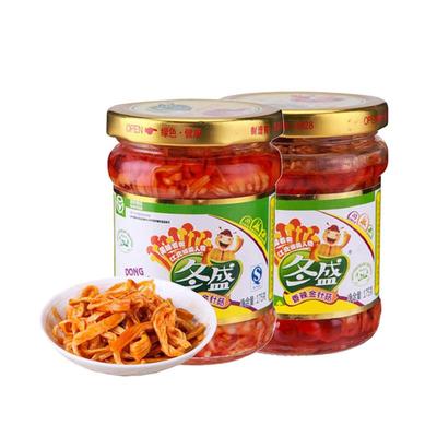 冬盛红油香辣金针菇开瓶即食