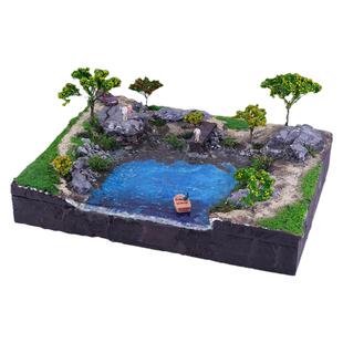 diy手工沙盘建筑模型场景微缩套装材料包造景微景观制作地理定制