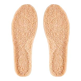 羊羔绒保暖鞋垫男女吸汗防臭加绒加厚防寒毛绒软底舒适羊毛棉冬季