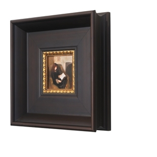 展览大宽度实木画框相框定制油画框外框装裱欧式复古简约镜框挂墙