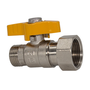 黄铜燃气阀门4分家用内外丝活接煤气阀6分地暖锅炉球阀壁挂炉角阀