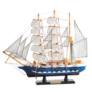 一帆风顺帆船模型摆件电视柜客厅家居装饰品海盗船酒柜办公室摆设