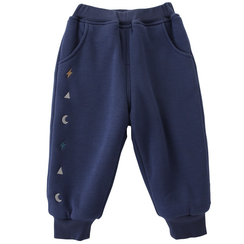 儿童加绒裤子女童秋冬2025新款加厚保暖裤宝宝休闲长裤男童运动裤