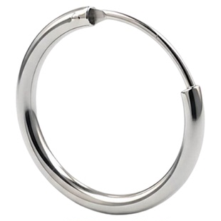 韩版时尚GD同款圆耳圈嘻哈耳环男单只925纯银潮流个性男款耳钉女