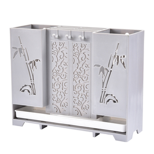 筷子筒家用厨房筷子篓厨房两用桌面壁挂式沥水筷子笼沥水置物架子