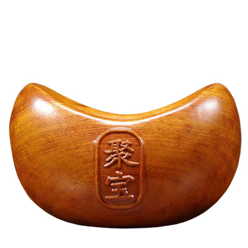 木质聚宝盆收纳装饰红木工艺品