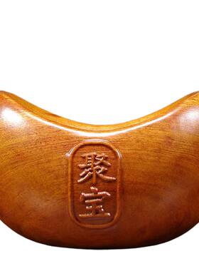 木质聚宝盆收纳装饰红木工艺品