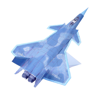 能飞的战斗机歼20枭龙航空纸飞机纸模型仿真手工拼装中国系列1