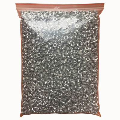 内圈4毫米金属铝制鸡眼扣银白色开花铆钉鞋带孔空心扣装饰档案袋