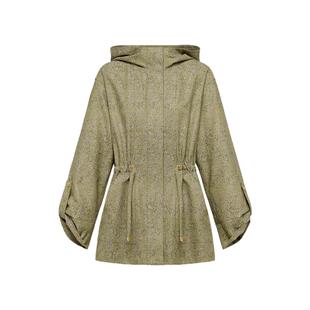 EP雅莹高端系列 羊毛羊绒连帽收腰风衣外套 2025新款7202A