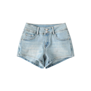 YoungGirlDay纯欲辣妹性感低腰丰胯裤提臀显腿长百搭牛仔短裤热裤