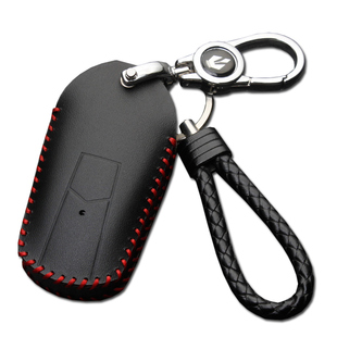 适用于台湾光阳AK550摩托车电门遥控钥匙套包智能保护真皮扣改装