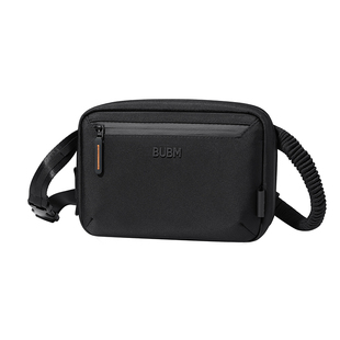 bubm单肩小斜挎包男士高端休闲腰包城市机能通勤多功能轻便小背包