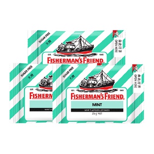 渔夫之宝无糖薄荷味润喉糖教师节礼物清新口气教师主播护嗓润喉