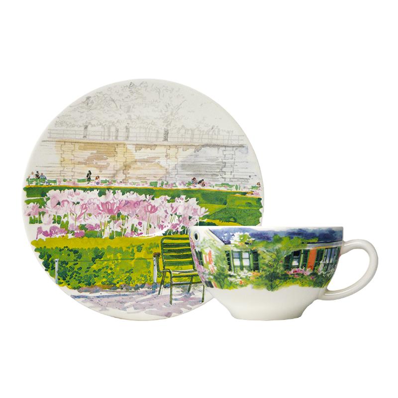 法國(guó)進(jìn)口GIEN巴黎到吉維尼餐具陶瓷餐盤(pán)餐碗茶具禮品擺件法國(guó)制造