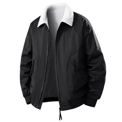 皮衣2025新款男士工装皮夹克外套