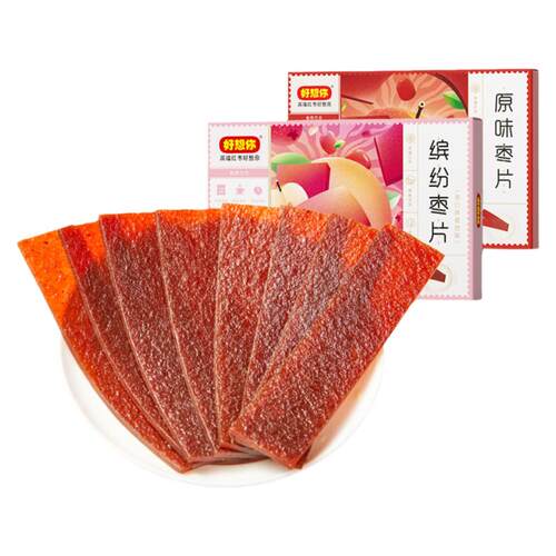 好想你缤纷红枣片混装枣片橘皮阿胶山楂开胃解腻儿童零食礼盒装