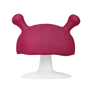 mombella小蘑菇安抚牙胶小月龄宝宝防吃手玩具磨牙棒咬胶2346个月