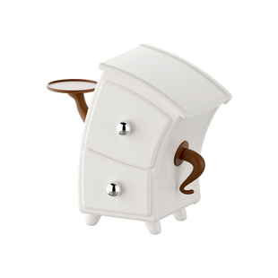 中古风桌面收纳盒创意抽屉式玄关置物柜梳妆台首饰耳环分格整理架