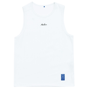 ADERERROR 23SS肩部不正规设计正面FLUIC标志刺绣紧身款背心