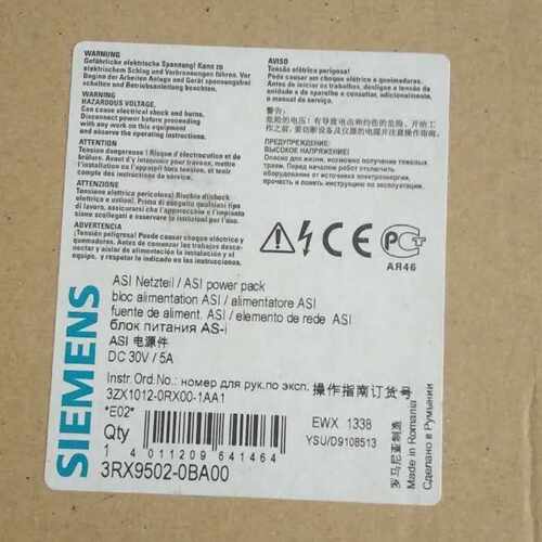 议价西门子3RX9502-0BA00 AS-i 电源 5A 120V/230V 3RX9502-0BA00