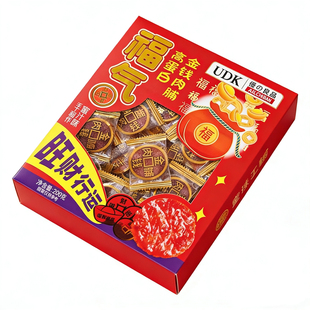 UDK优之良品金钱猪肉脯蜜汁味福气200g即食熟肉休闲零食独立包装