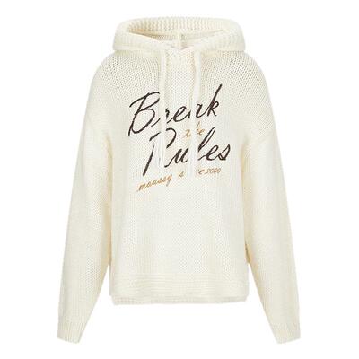 【赵露思同款】MOUSSY 25春季甜酷字母毛针织衫028IAZ70-1028