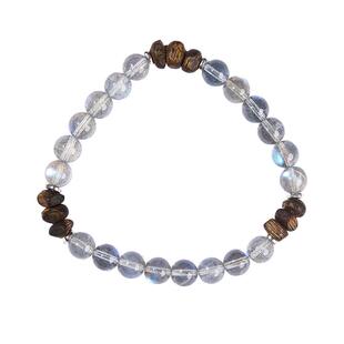 三坛星石【知晓】直觉/沉稳/执行力 天然沉香灰月光水晶手串手链