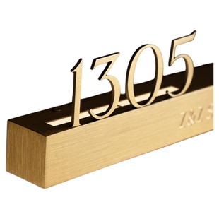 户外金属发光门牌号码牌酒店民宿房间包厢别墅入户门不锈钢指引牌