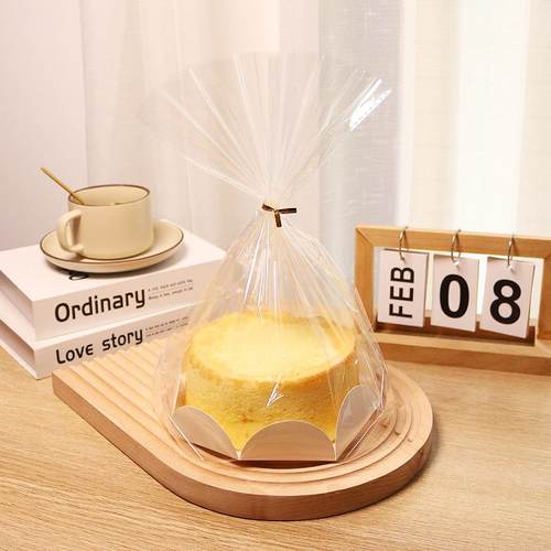 6寸8寸戚风口袋胚袋子冰欧奶昔透明包装opp蛋糕面包包扎乳酪蛋糕