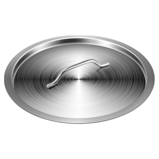 特厚304不锈钢汤桶盖子锅盖食品级平面汤锅盖子圆形大桶盖缸盆盖