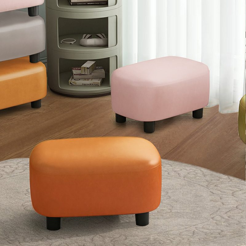 家用小凳子客厅长皮墩凳矮凳糖果板凳凳换鞋软小凳沙发成人皮