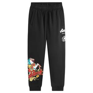 马年新年红色安踏儿童装男童加绒裤子2026新款拜年衣服运动裤