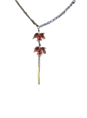 枫叶项链女小众设计高级感轻奢