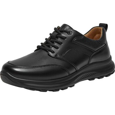 SKAP圣伽步男鞋2025秋季新款休闲软面厚底舒适透气增高男士运动鞋